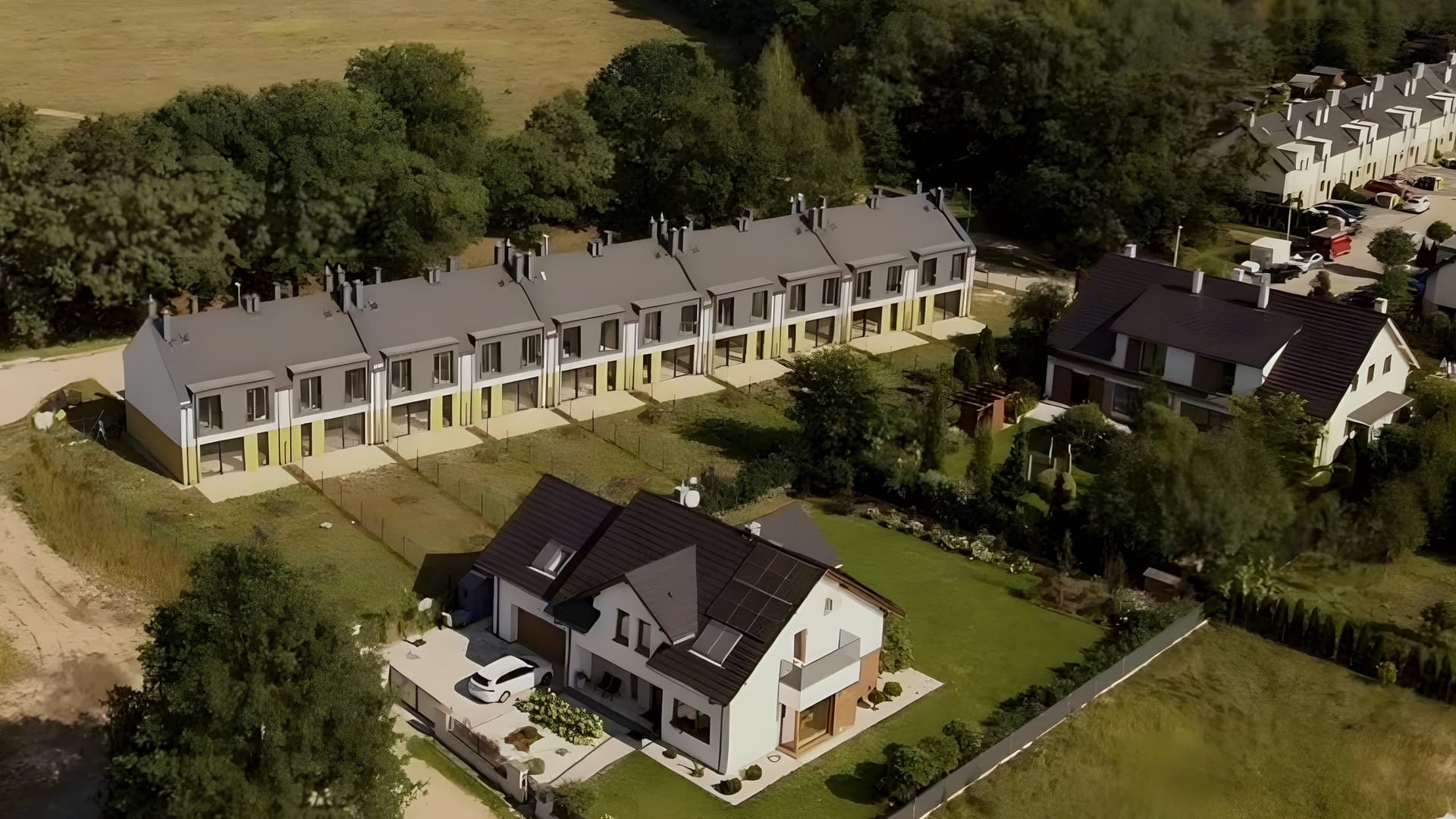 Gotowe domy Aleja Dębowa w sąsiedztwie domów jednorodzinnych